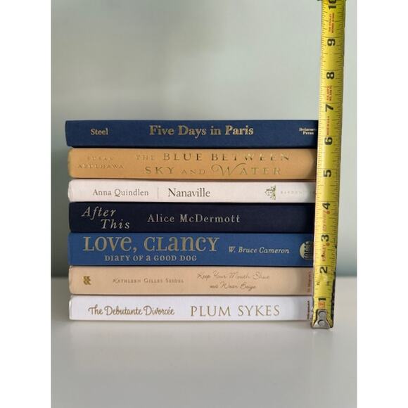 Nautical Blue Curated Collection of Decor Staging Modern Hardcover Books - Picture 4 of 5